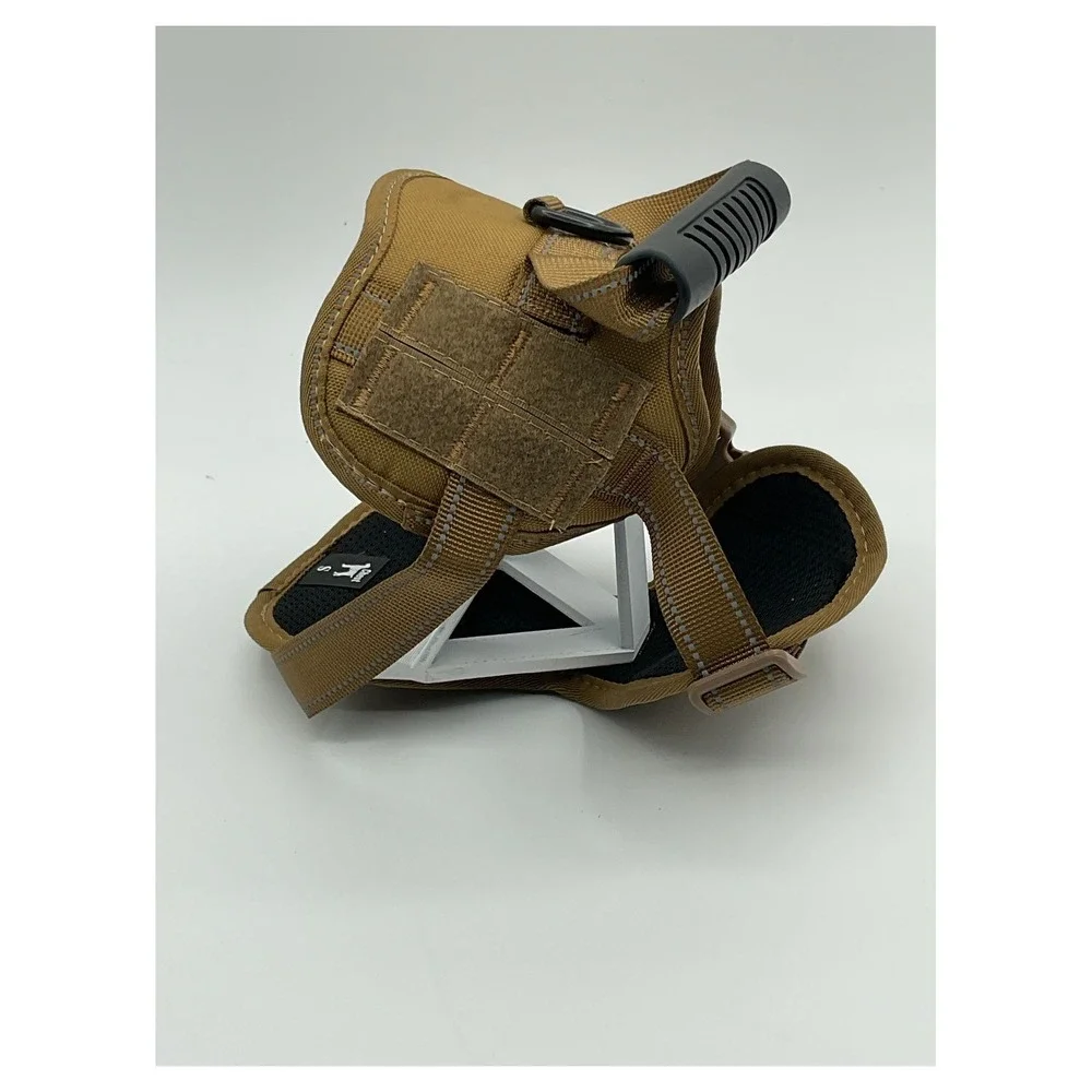 Tactical Dog Harness Vest Coyote Tan Size Small Heavy Duty Handle Reflective